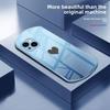 Circular liquid metal paint glass phone case suitable for iPhone 16 15 14 13 12 11 Pro/Max/Plus anti drop and shockproof