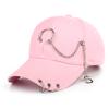 Women's Fashion Chain Hip Hop Baseball Hat Street Decoration Hat Adjustable Sunshade Hat Korean Edition Trendy Cowboy Hat