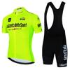 Mens Cycling Jersey Bib Shorts Set Breathable Quick-Dry Performance Wear Road Bike Riding