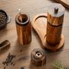 Acacia Wood Pepper Spice Mill Refillable Spice Mill Bottle Seasoning Bottle  Kitchen Gadget