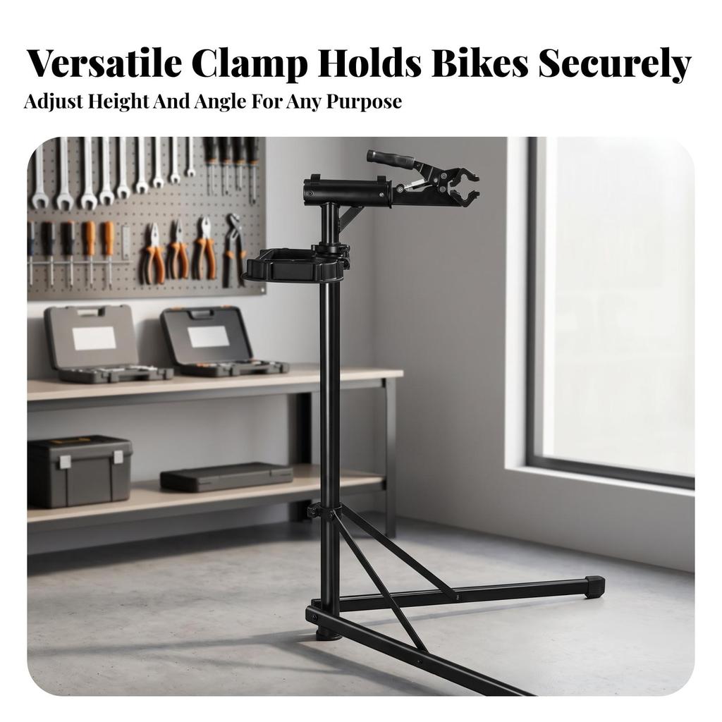 Bike Repair Stand Folding Maintenance Antiskid for Workshop