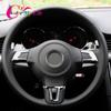 ABS Chrome Car Steering Wheel Decoration Cover Trim Sticker Fit for Volkswagen VW GOLF POLO JETTA MK5 MK6 Bora