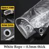 0.35/0.55MM Thickness Transparent PVC Tarpaulin Rainproof Cloth Balcony Windows Awning Tarp Pet House Waterproof Cover Tarpaulin