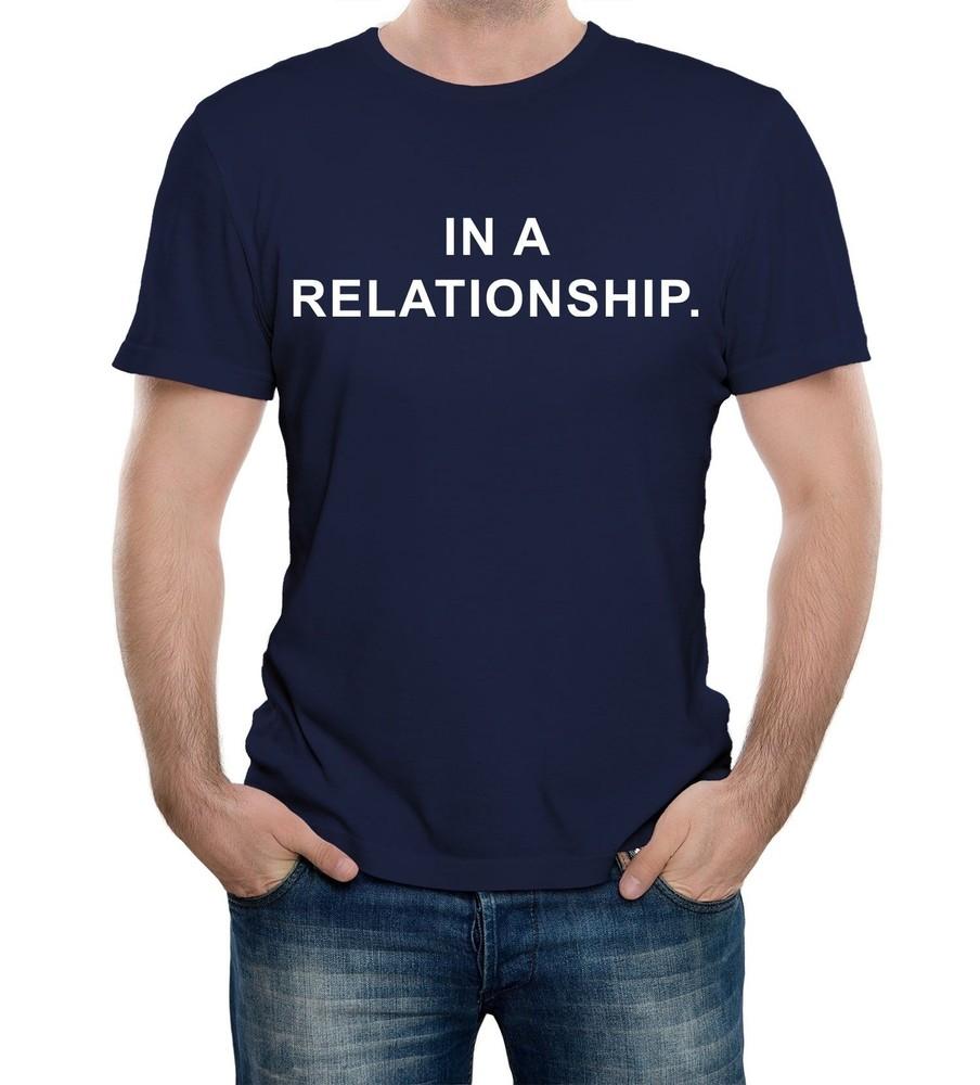 

Mens In A Relationship T-Shirt Partner Stalker Valentines Obsessed Love Forced S