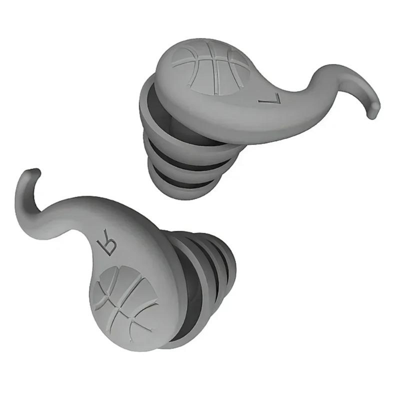 

1/2pairs Waterproof Silicone Earplugs, 3-Layer Protection for Swimming & Sleeping, Reusable Noise Cancelling Ear Plugs