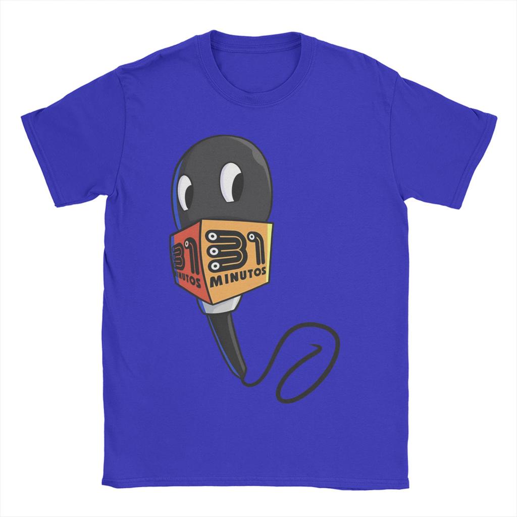 Herr Dam T-shirts Mikrofonen Chilenskt program 31 Minutos Rolig 100% Bomull T-shirt 31 Minutos T-shirt Rund Hals Kläder Sommar