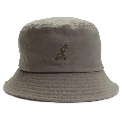 KANGOL KANGOL Fischerhut, Größe M SMOG (51), unisex, schlicht, Baumwolle mit Markenlogo-Detail, kg-100169215.