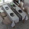 Moderne Donkere Serie Bedrukking Waterdichte Tafel Tafelkleed Bruiloftsdecoratie Rechthoekige Salontafels Hoes Picknickkleed