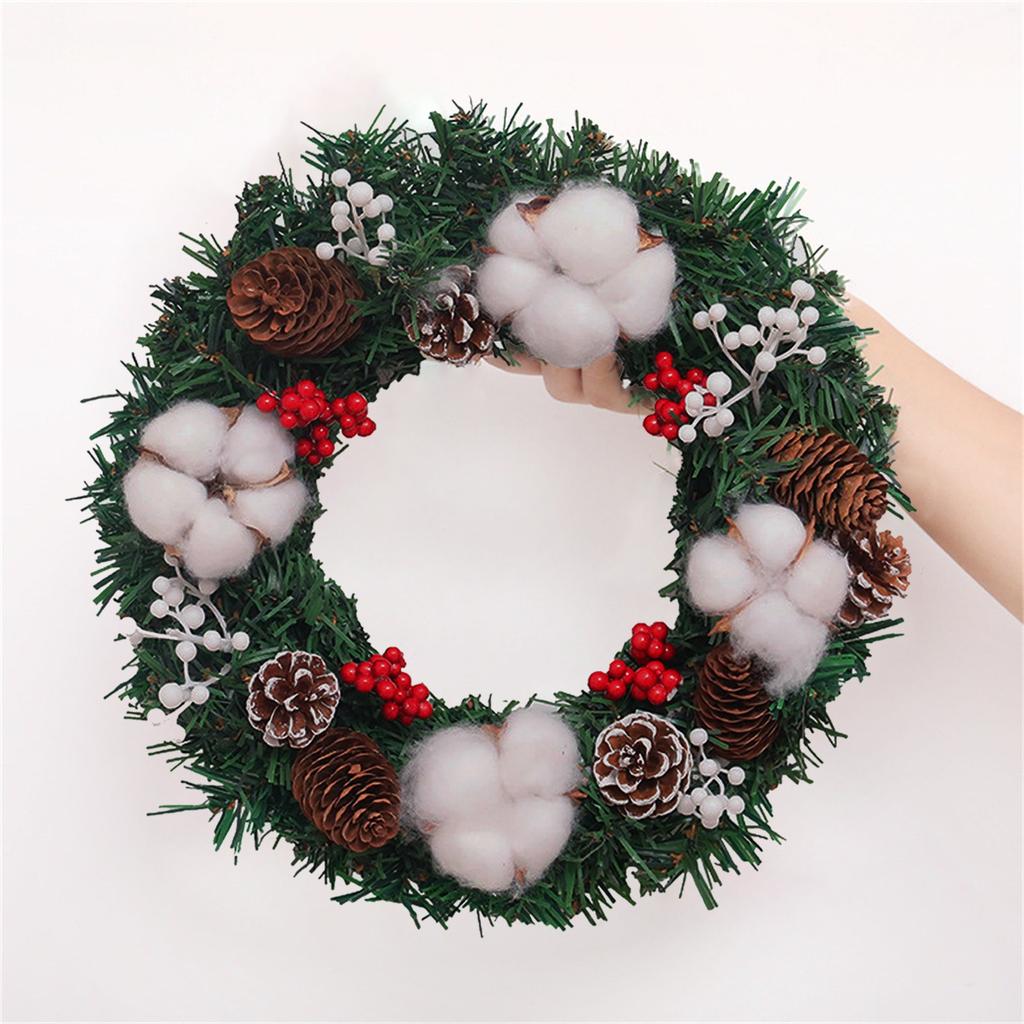 Christmas Wreath Decor - Wreath For Front Door Winter Welcome Sign Welcome Outdoor Gifts Fall Fireplace Snowflake Artificial Garland Wedding Wreath