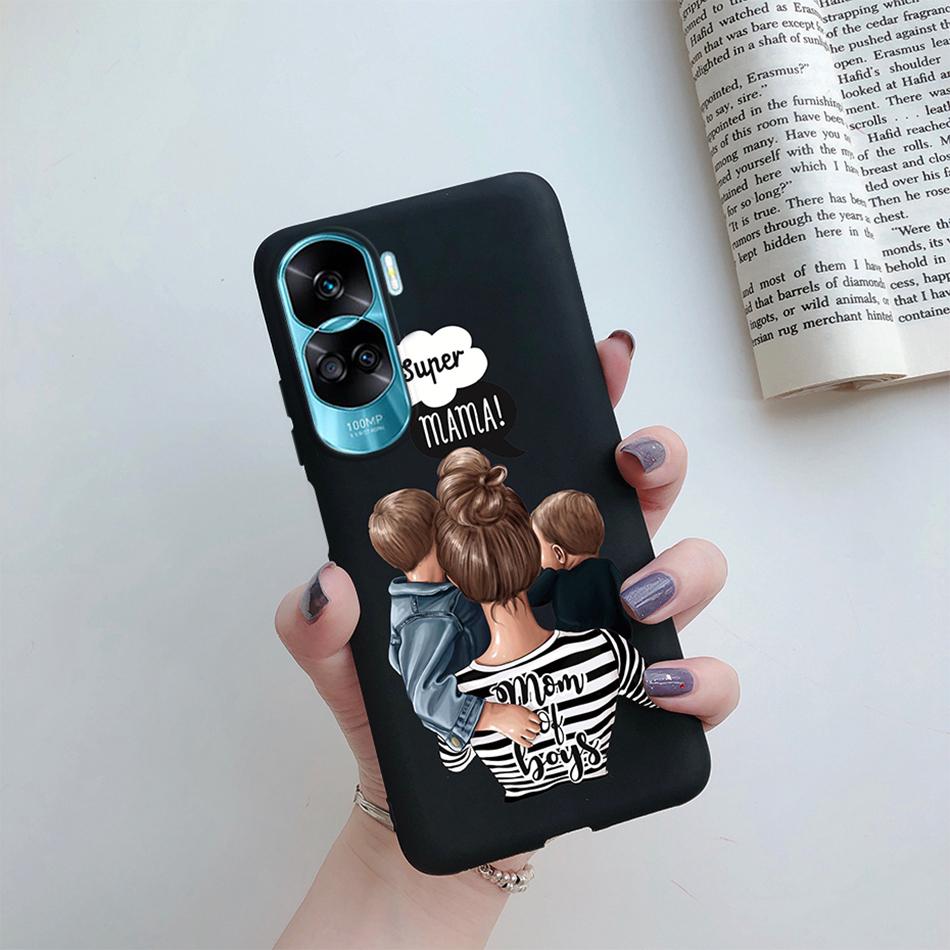 For Huawei Honor 90 Lite Case Honor90 Lite Soft Silicon Super Mom Baby Fashion Girls Back Cover for Honor 90 Lite 5G 6.7" Fundas