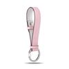 COGURE Genuine Leather Carabiner Ring Keychain Bag Charm for Gift Box COPKRB Pink and White Adults, Included,