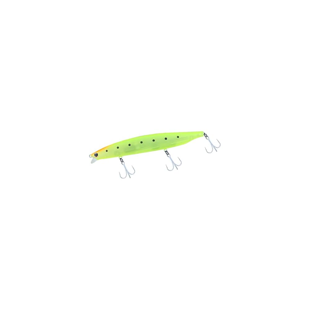 Daiwa Shoreline Shiner Z Vertis R140F-SSR Matte Transparent Chartreuse Sardine Fishing Lure