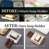 1pc Elegant soap box with self-draining function - Rectangular