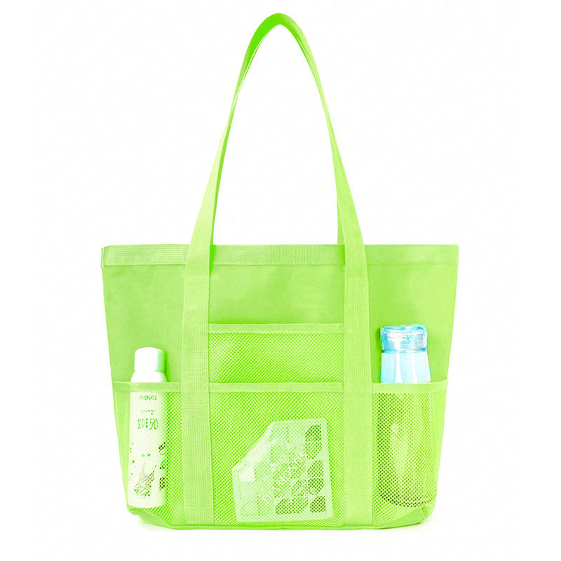 1Pcs Mesh Beach Bag Extra Large Lightweight Foldable Sandproof Tote Bag for Women for Family Vacation Beach Trips Store Beach Essentials