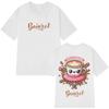 2025 Summer Funny Ballerina Capuchina Tees Ballerina Capuchina Brainrot Meme 100% Pure Cotton Printed T-shirt Unisex T-shirts