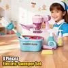 Simulation Electric Sweeper Set for Household Pretend Play Toys Children's Portable Handheld Vacuum Cleaner Toy Christmas GIfts