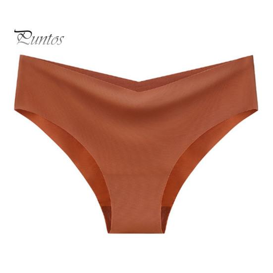 Dame truser Sømløs Middels Høyde Is Silke God Pusteevne Ensfarget Slim Fit Tynn Hurtigtørkende Casual Sport Undertøy Dame Briefs