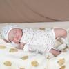 Rebirth Doll Newborn Baby Doll With Accessories Cloth Body Doll Closed Eye Doll Suitable For Birthday Christmas, New Year Gift