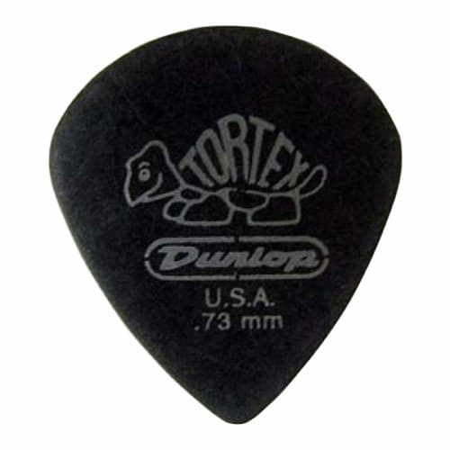 JIM DUNLOP 482 Tortex Pitch Black Jazz III 0.73mm Guitar Picks x 12