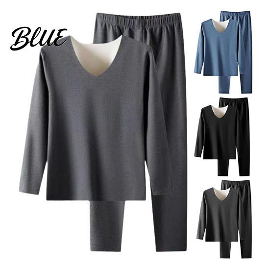 Thermal Clothing Set Men's Underwear Fleece Lined Long Johns Winter Warm Insulated Base Layer Shirts And Pants for Cold Weather Undershirt
