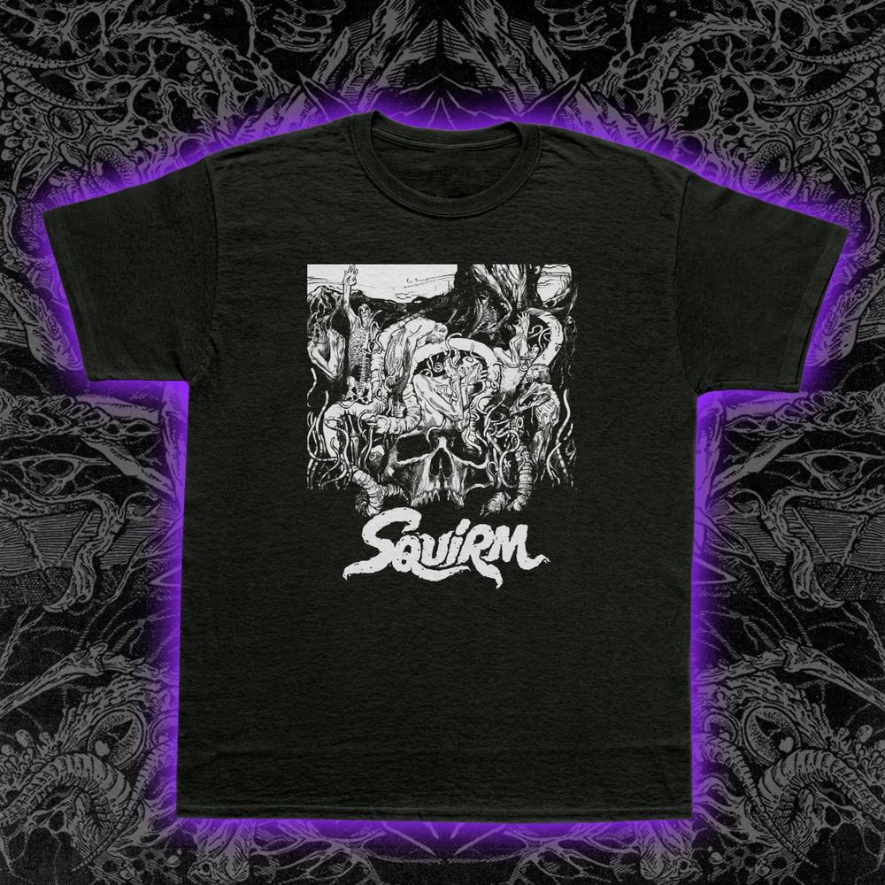 Squirm T-Shirt 1976 Cult Horror Film Tee Worm Attack Vintage Creepy Movie Shirt