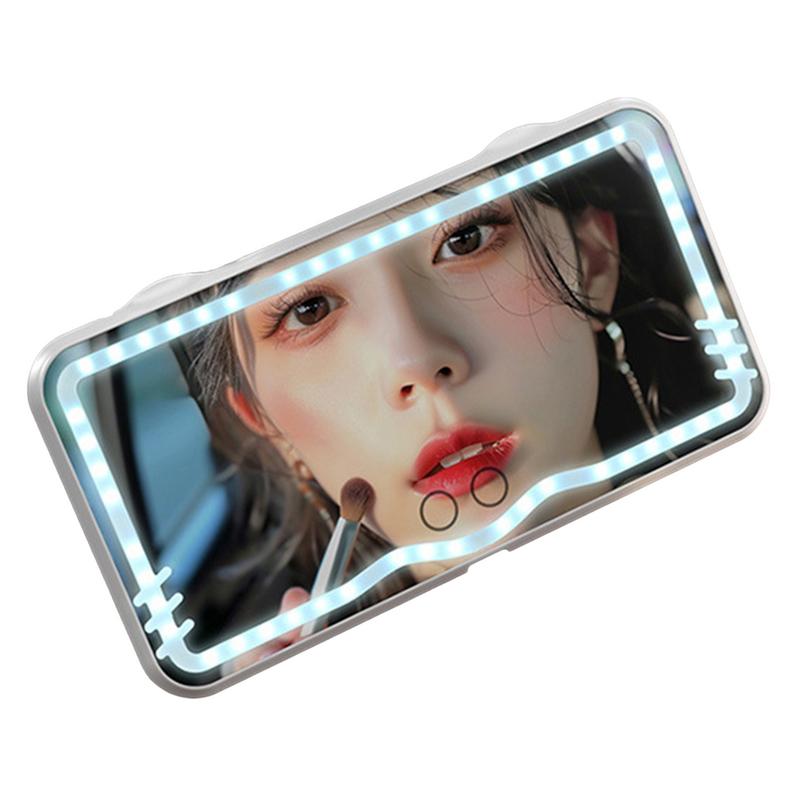 Car Sun Visor Vanity Mirror Rechargeable Touch On Screen LED Light Makeup Mirror Car Visor Lighted Mirror Sun Visor Mirror Vanit