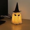 With Hat Specter Ornaments LED Mop Head Desktop Decoration Halloween Hanging Ghost Light  Study