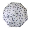 Hibiscus flower blue flower gentle wind sun protection umbrella sun umbrella rain and rain folding umbrella girl high value five