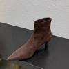 Fashion High Quality Women's Shoes Women's Ankle Boots Fashion Stretch Fabric Solid Office and Career Sexy Pointed Toe Shoes for Women