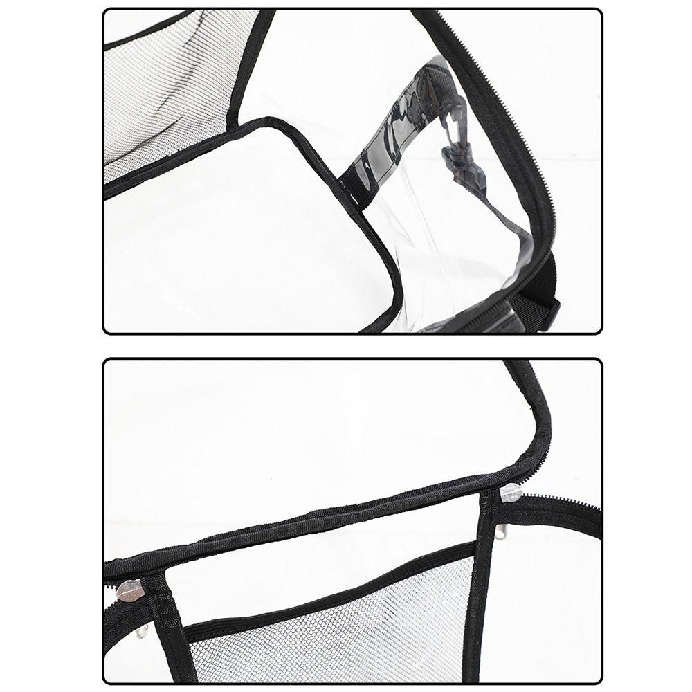 Zipper Lunch Bag Transparent Travel Storage Bag Toiletries Organizer Clear Beach Bag  Camping