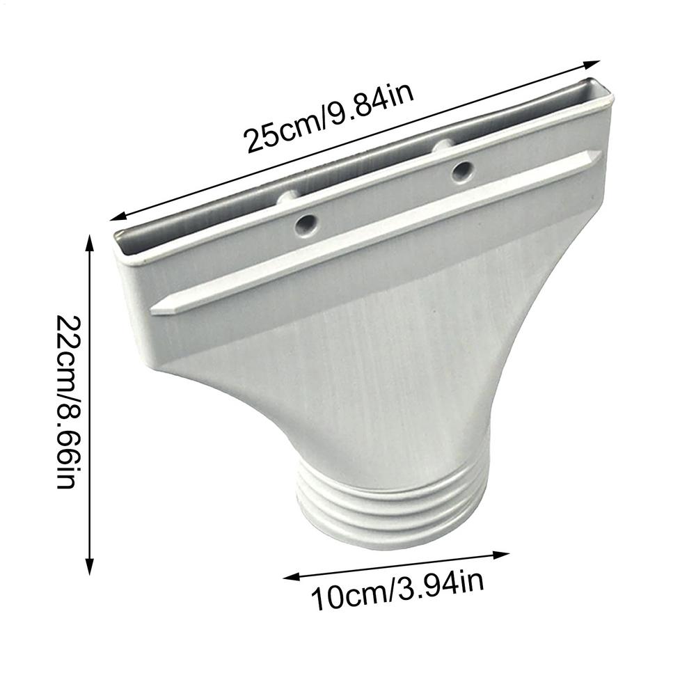 Porta di scarico per connettore tubo di uscita aria condizionata Ugello di scarico piatto Adattatore per tubo salvaspazio in plastica Sfiato aria