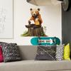 Honey-Eating Adorable Brown Bear Wall Sticker Playful Sweet Self-Adhesive Removable Decor for Kids Room Bedroom