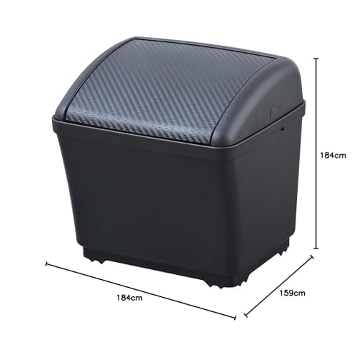SEIWA Car Supplies Trash Can Dust Box S Carbon Black x Carbon Grain W911