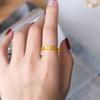 Vietnam Gold 520 Number Love Couple Gold-Plated Brass Rings - Valentine's Day Matching Gift for Girlfriend