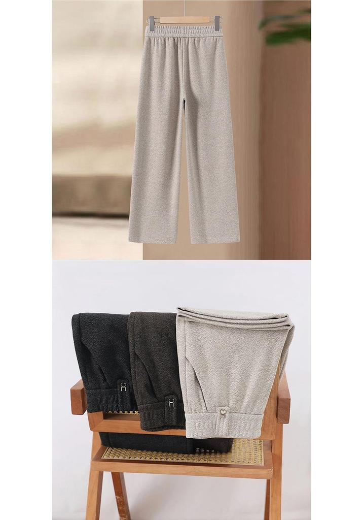 Spring 2026 Fashion High-Waist Elastic Pants for Middle-Aged Women