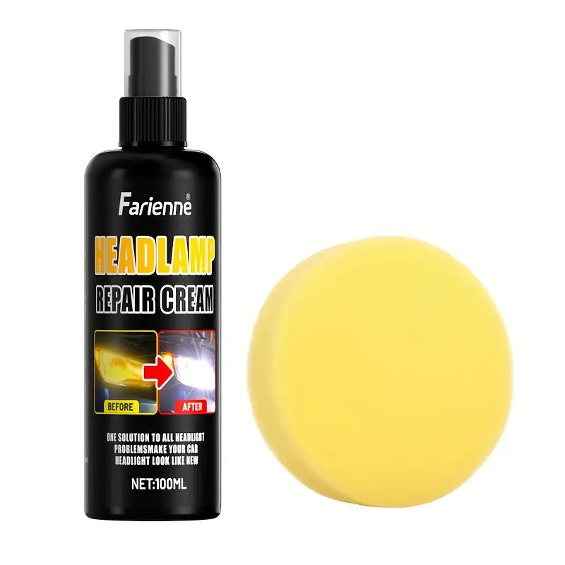 

Car Light Renovation Spray:Removes Yellowing/Oxide/Scratches/Fog, Instant Brightness,Non-Toxic,Prevents Oxidation,All Car Lights
