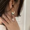 925 Silver Earrings For Women Trendy Simple Gold Bag Shape Earring Jewelry Prevent Allergy Party Christmas Accessories
