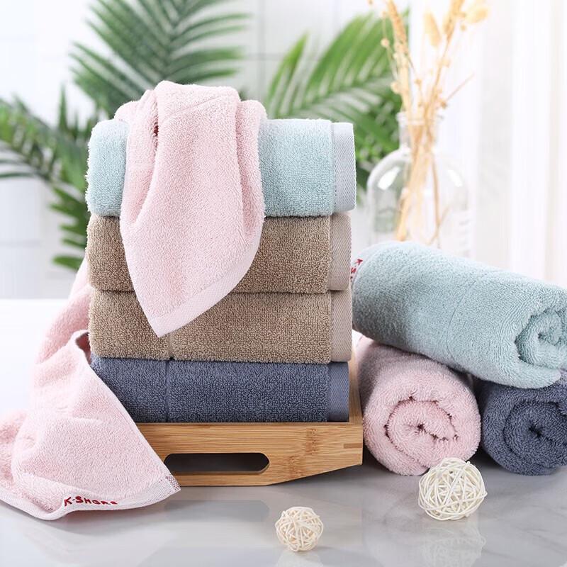 Jinhao GA1784 3A Antibacterial Pure Cotton Towel - 4 Pack