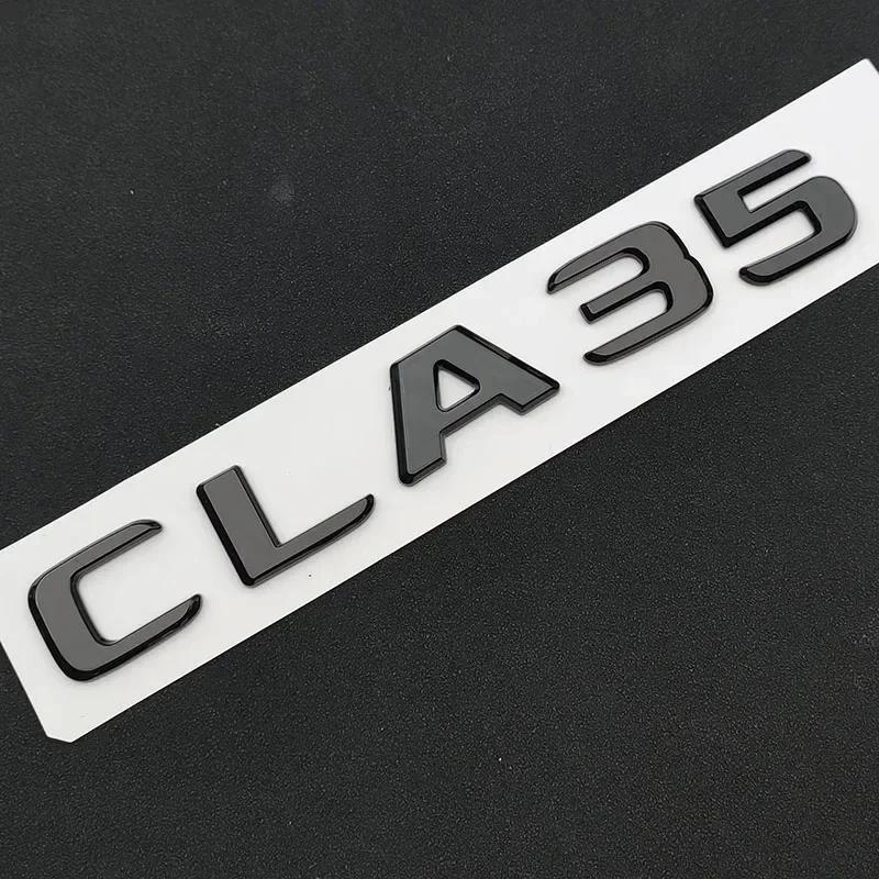 3D ABS Car Letters for Mercedes CLA45S C118 W118 CLA35 CLA45 AMG C117 W117 Fender TURBO 4MATIC Emblem Logo Sticker Accessories