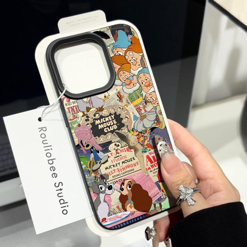 

Ins Cute Anime Newspaper for Apple 17 Promax Mobile Phone Case for IPhone 16 Female New Style 14 Skin Texture 15 For iPhone 17 AIR