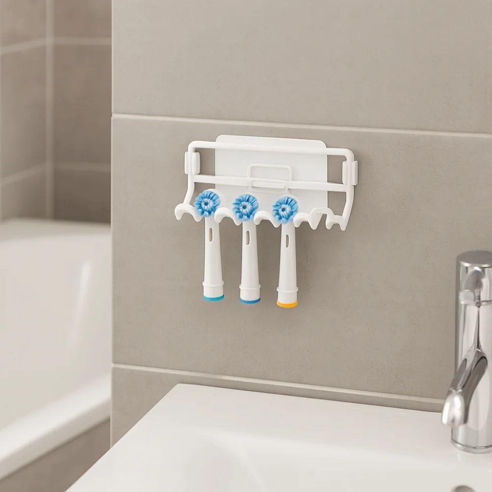 Wall Mounted Toothbrush Storage Rack 4 Slots Electric Toothbrush Holder  Home
