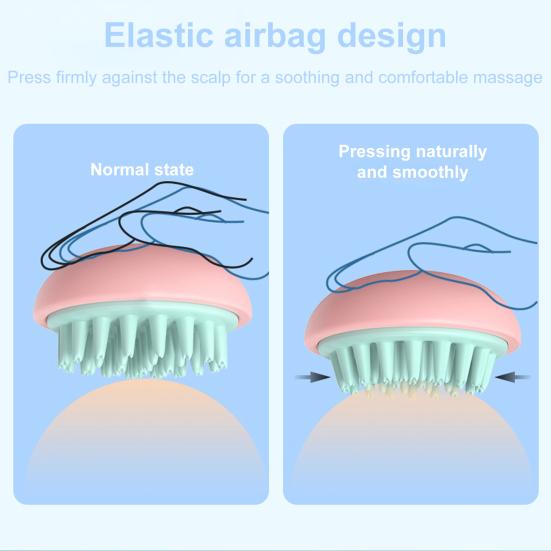 1/4Pcs Wash Brush Long Handle Removable Design Scrubbing Brush Anti-Slip Elastic Band Hair Cleaning Helper
