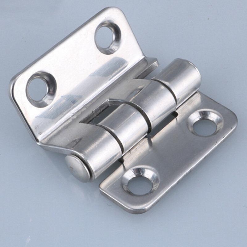 Cast Iron Boat Door Head Hinges Stainless Steel Precision Casting Hinge Four Sections For Yacht Boat Furniture Door Accessories