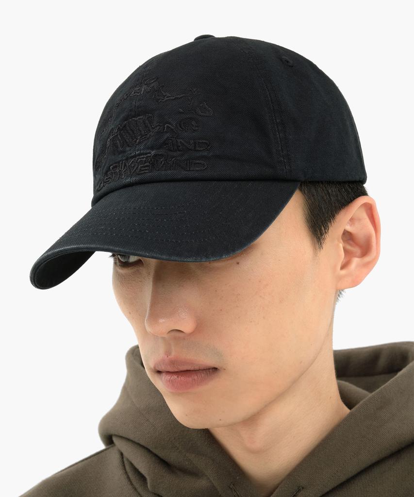 DIMITO Haze Cotton 6Panel Cap Washed Black