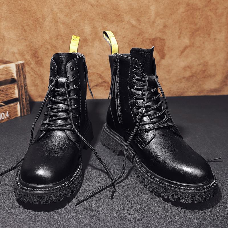 Nové Ručně vyráběné Pánské Boty Ležérní Boty Pánské Celozrnná Pravá Kůže Pánské Boty Venkovní Zimní Plyšové Sněhule Velikost 38 -46