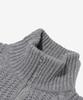 OTHERFITS Cable High-Neck Knit Zip-Up (Gray)