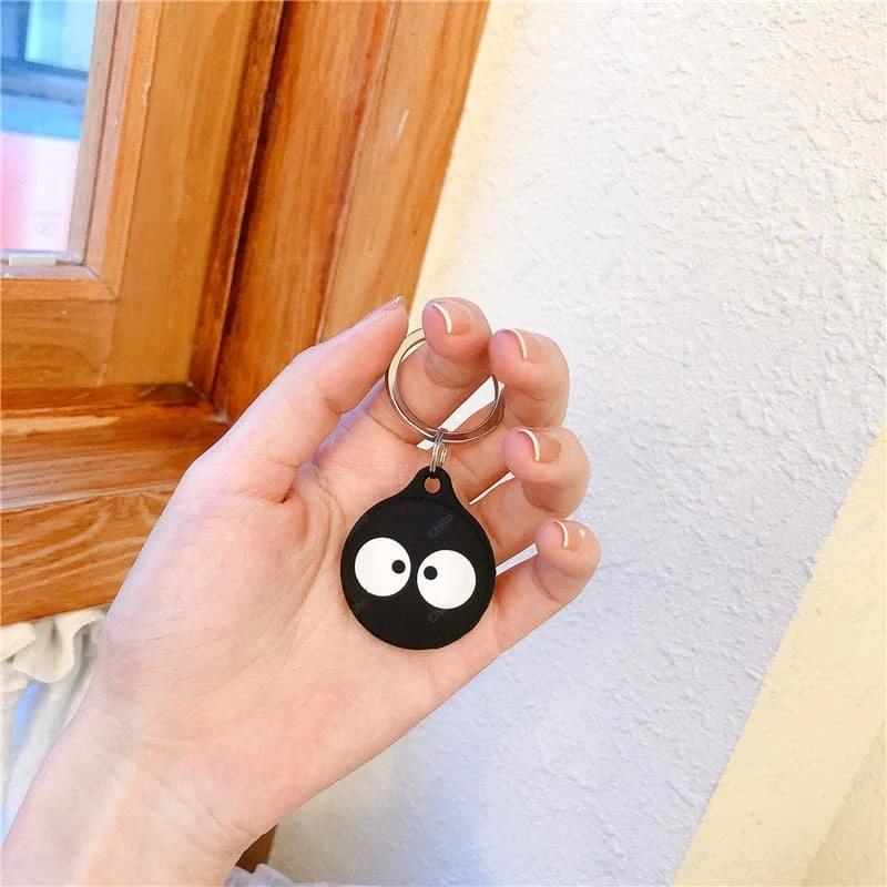 Cute Cartoon Soft Silicone For Airtag Case Protective Silicon Cover For Apple Airtags Holder KeyChain Shell Air Tag Tracker