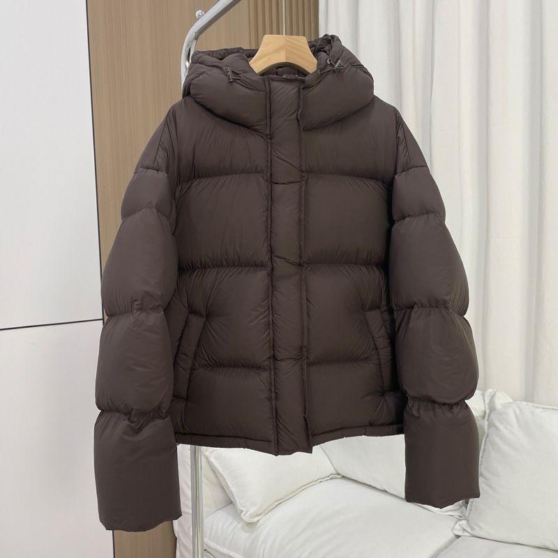 Womens Short Hooded Cotton Puffer Coat 2026 Winter Slim Fit Petite Girls Ins Style Warm Jacket