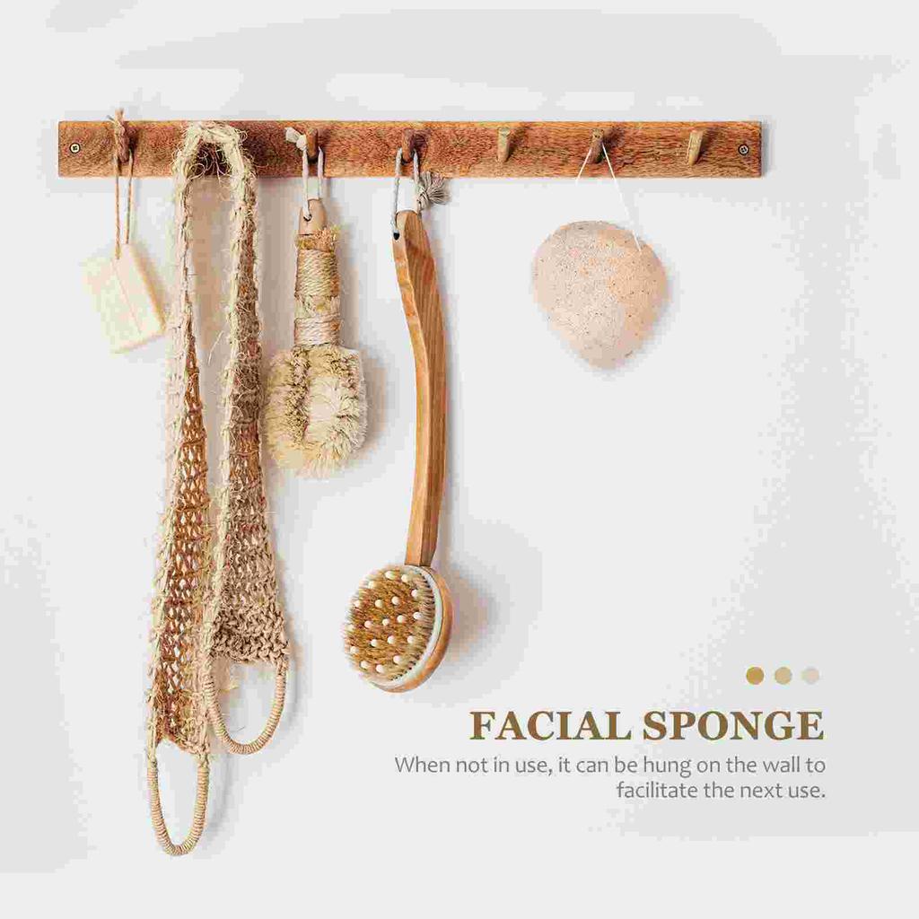 Reusable Makeup Sponge Konjac Face Wash Washing Pad Scrub Skin Care Puff Facial Exfoliating Konjak Powder Facial Cleanser