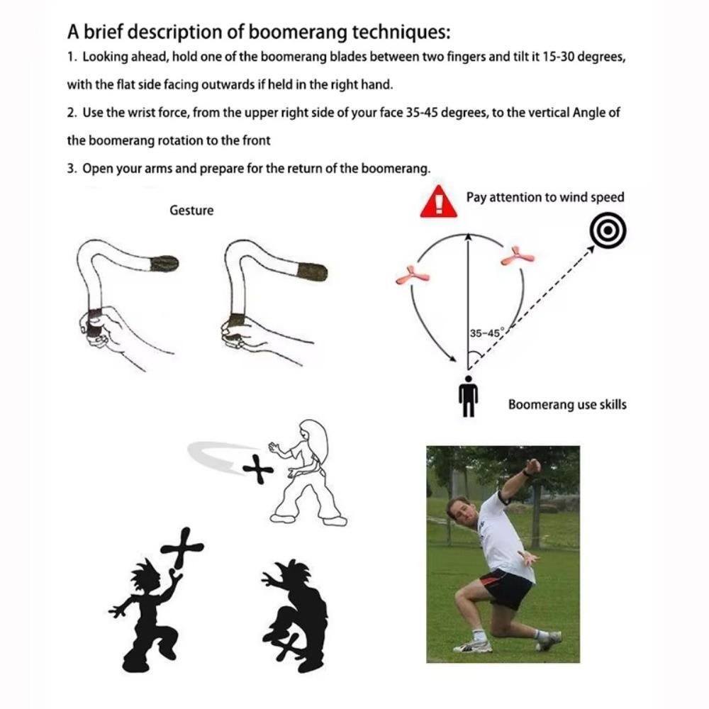 Interactive Children's Boomerang Toys 360 Degrees Returning Spinner Foam Boomerang Toys  Adult-kids